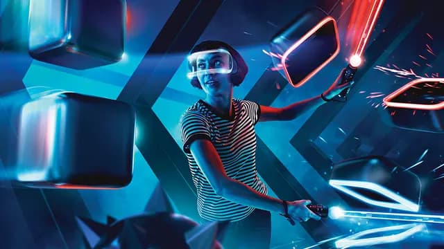 Обложка VR-игры «Beat Saber»