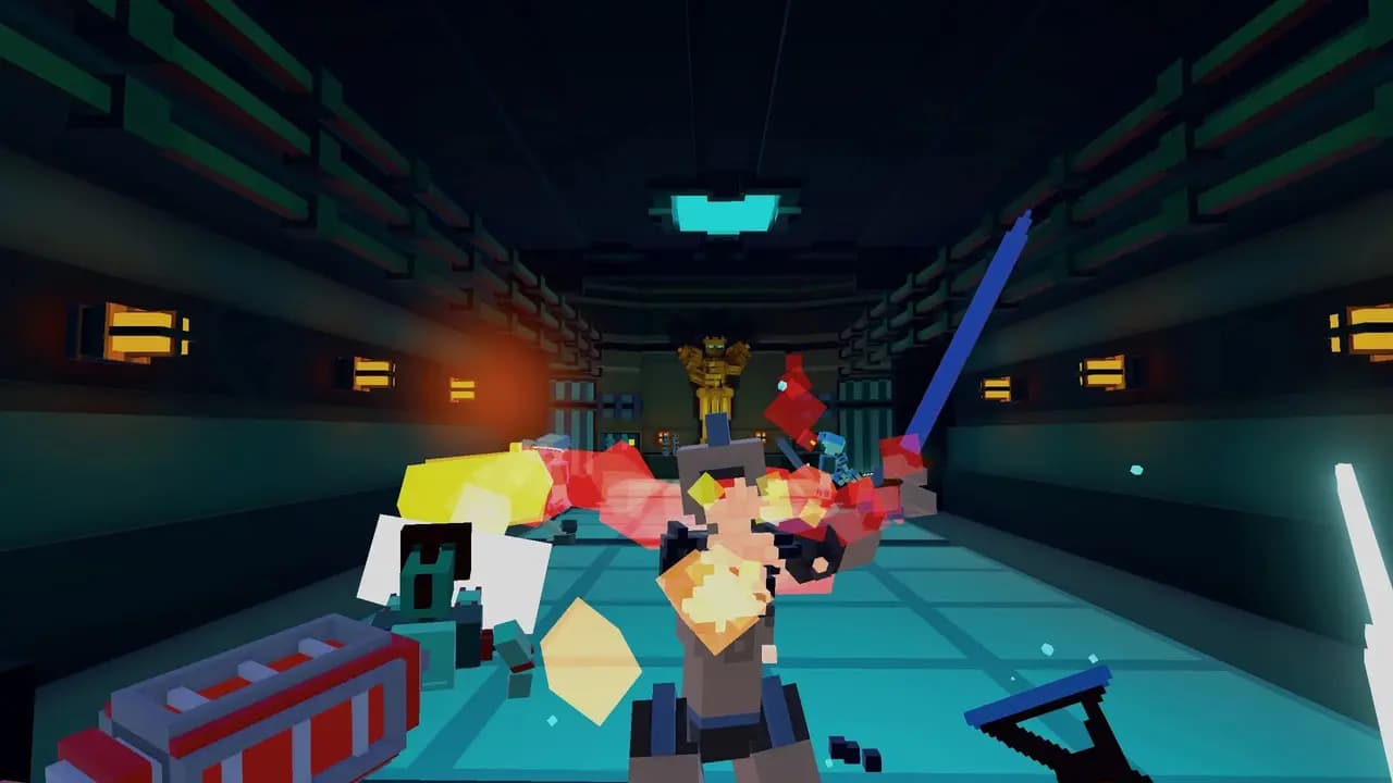 Кадр 2 из VR-игры «Clone Drone in the Hyperdome»