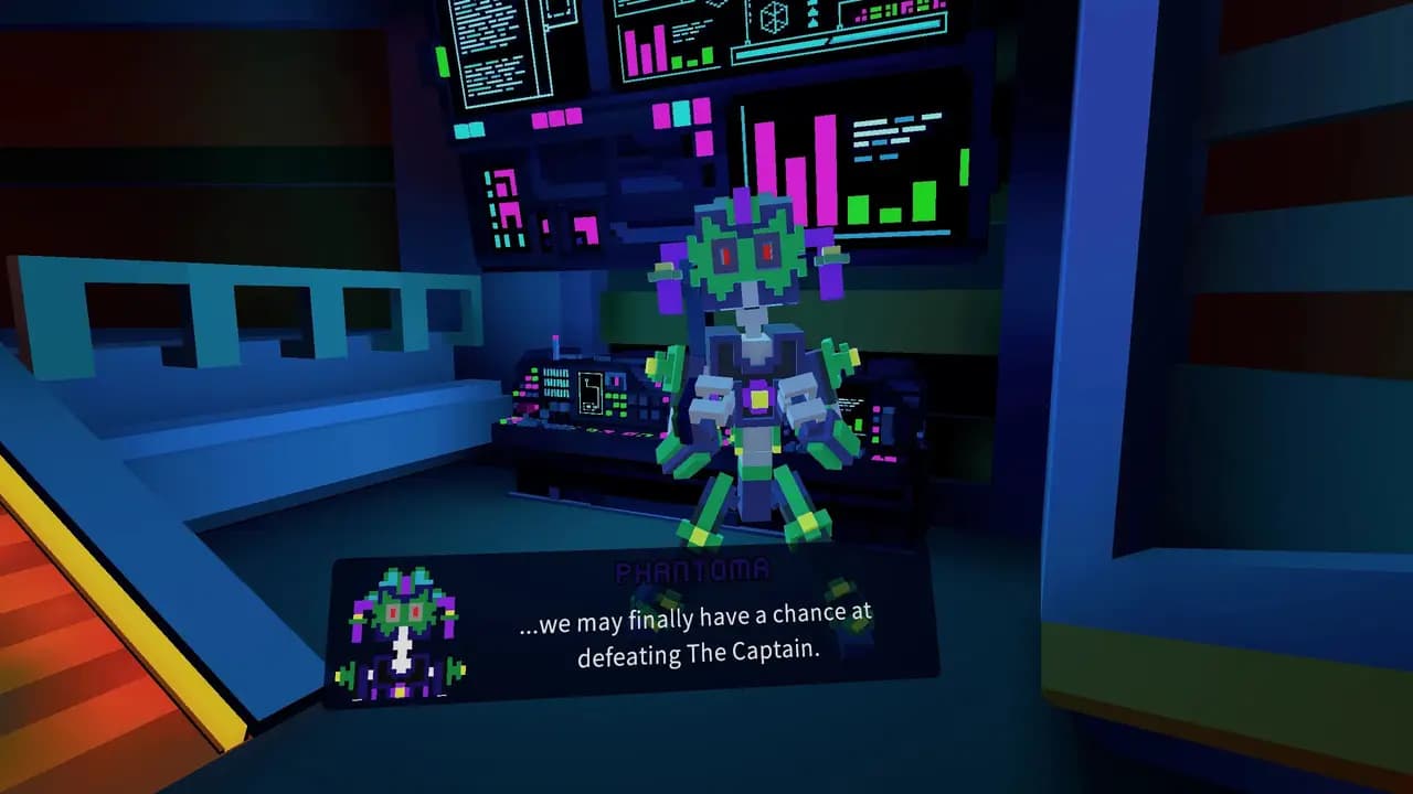 Кадр 4 из VR-игры «Clone Drone in the Hyperdome»