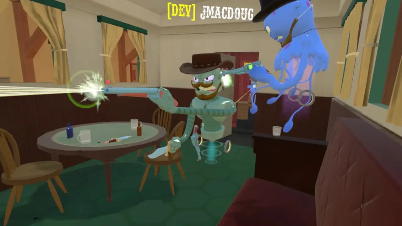 Кадр 2 из VR-игры «Cowbots and Aliens»